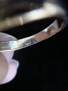 VICTORIAN EDWARDIAN 18CT YELLOW GOLD SAPPHIRE DIAMOND OLD CUT DIAMOND GYPSY BAND