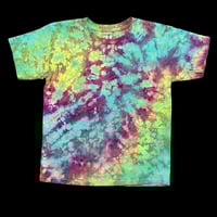 Image 1 of RAINBOW CRUSH TIE DYE YOUTH TEE SIZE SMALL