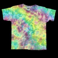 Image 1 of RAINBOW CRUSH TIE DYE YOUTH TEE SIZE XS