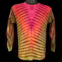 Image 1 of AUTUMN DRIPPY V TIE DYE LONG SLEEVE YOUTH TEE SIZE XL