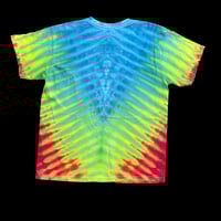 Image 2 of BLUE DRIPPY V TIE DYE YOUTH TEE SIZE MEDIUM