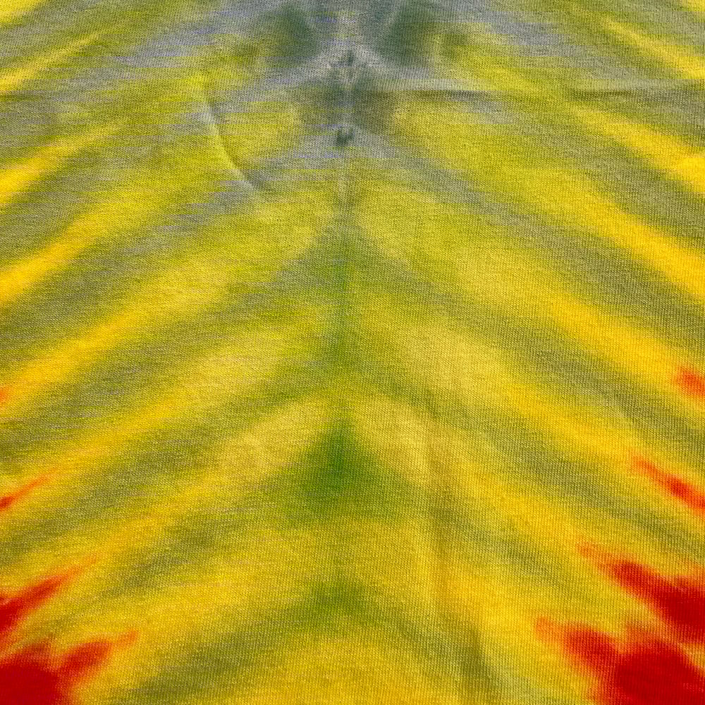 BLUE DRIPPY V TIE DYE YOUTH TEE SIZE MEDIUM
