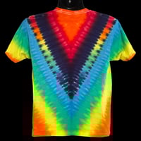 Image 2 of RAINBOW LIQUID V TIE DYE YOUTH TEE SIZE LARGE