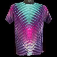 Image 1 of TROPICAL DRIPPY V TIE DYE YOUTH TEE SIZE XL