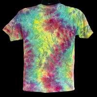 Image 2 of RAINBOW CRUSH TIE DYE YOUTH TEE SIZE LARGE