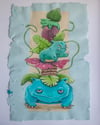 Bulbasaur Ivysaur Venusaur Painting 