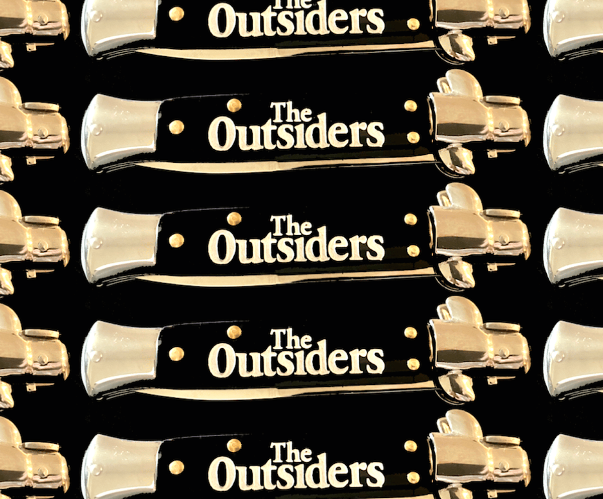 The Outsiders "Stay Gold" 9Inch Switchblade Stiletto Knife. The