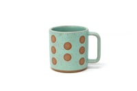 Image 1 of Polka Dot Mug - Seafoam, Speckled Clay