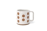 Image 1 of Polka Dot Mug - Alabaster, Speckled Clay