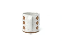 Image 2 of Polka Dot Mug - Alabaster, Speckled Clay