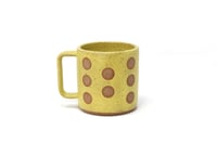 Image 3 of Polka Dot Mug - Lemon Creme, Speckled Clay