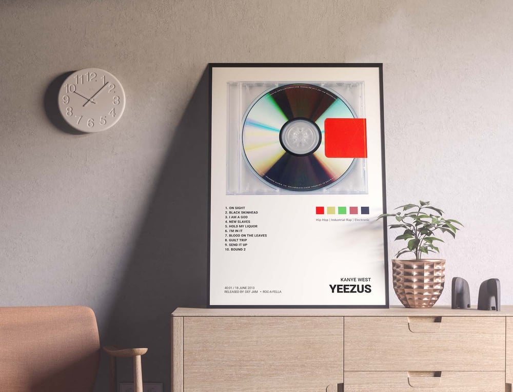 Kanye West - Yeezus Album Cover Poster