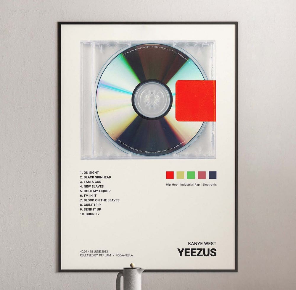 Kanye West - Yeezus Album Cover Poster