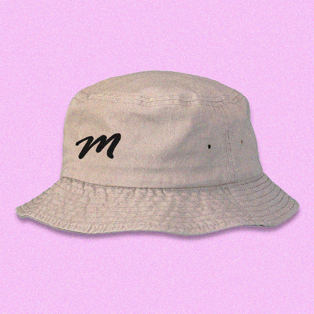 Embroidered Bucket Hat (Khaki)