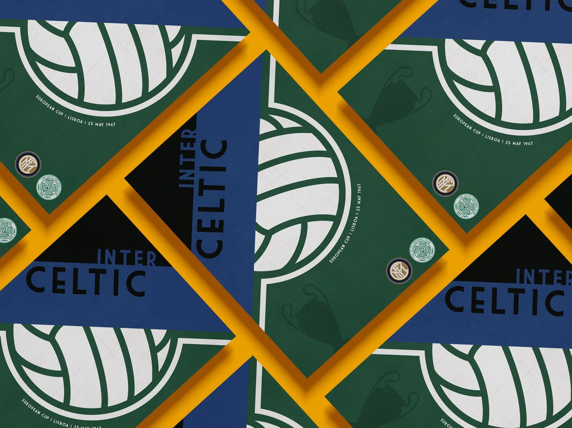 Image of Inter Milan v Celtic 1967 European Cup Final Poster