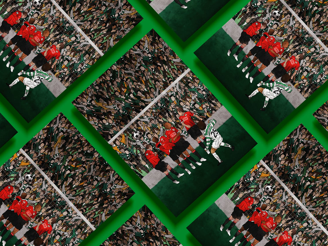 Image of Shunsuke Nakamura v Manchester United Free Kick Poster