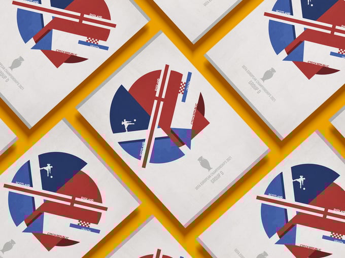Image of UEFA EURO 2021 Group D Poster ft. Scotland