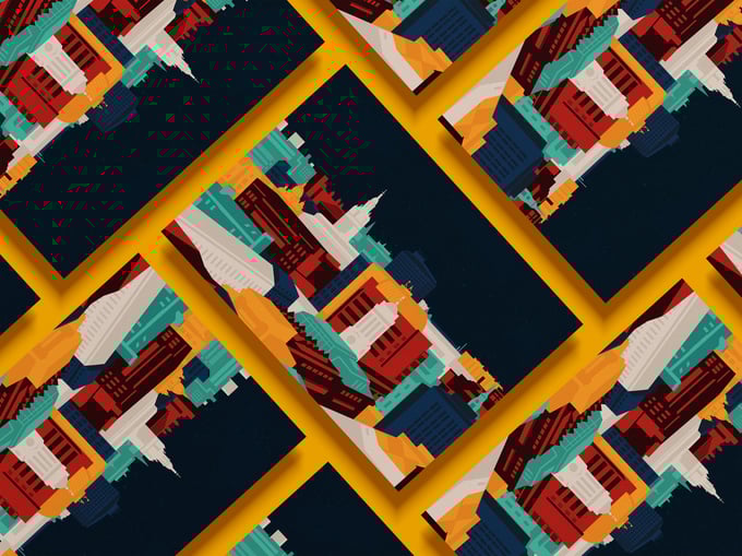 Image of Glasgow Skyline Poster