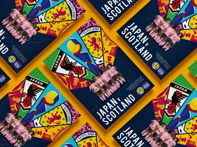 Image of France '19 - Official Scotland NT Poster - Japan v Scotland