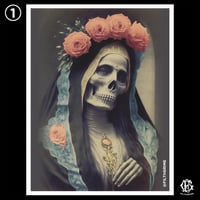 Image 2 of 8.5X11 VINTAGE SANTA MUERTE PRINTS