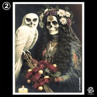 Image 3 of 8.5X11 VINTAGE SANTA MUERTE PRINTS