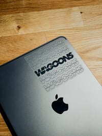 Image 2 of Wagons Repeat Clear Sticker