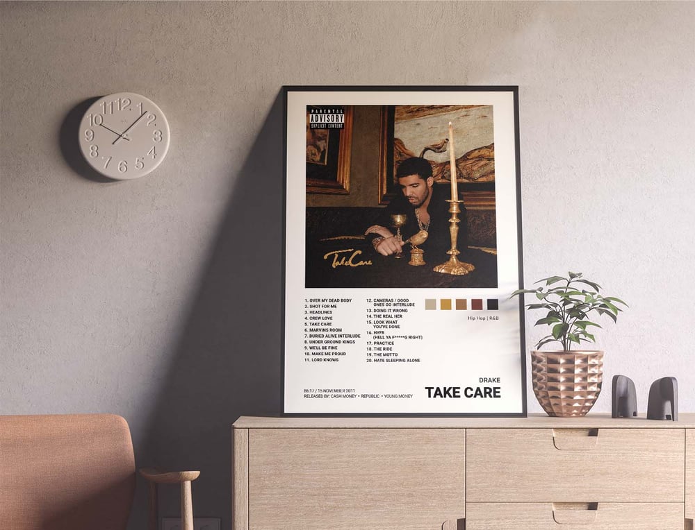 Drake - Take Care Album Cover Poster