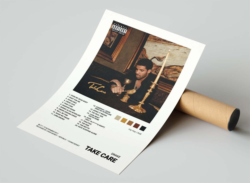 Drake - Take Care Album Cover Poster