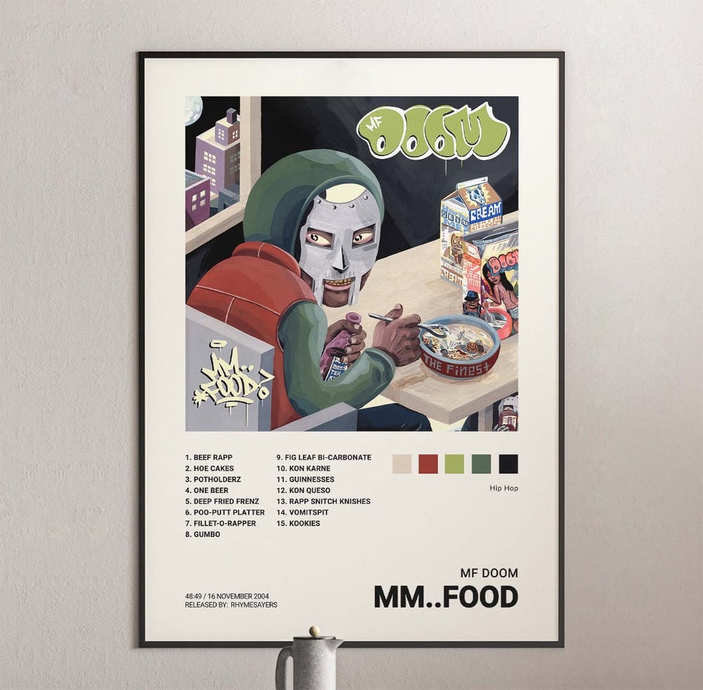 MF Doom - Mm..Food Album Cover Poster