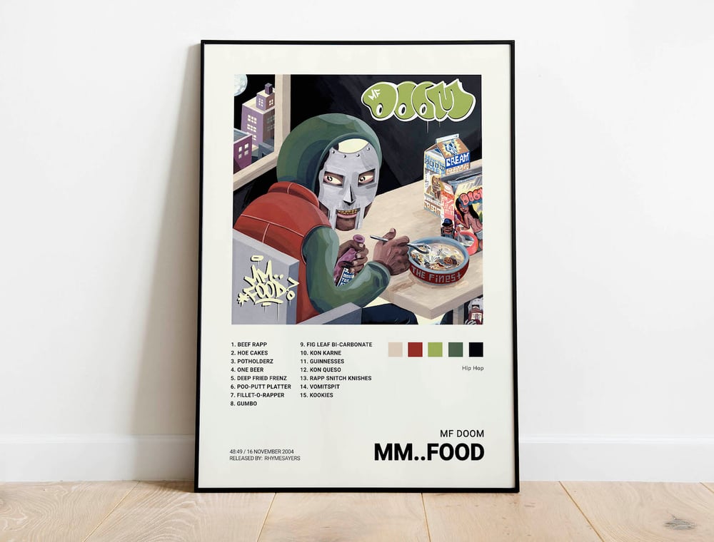 MF Doom - Mm..Food Album Cover Poster