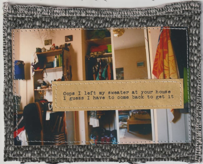 I left my sweater at your house