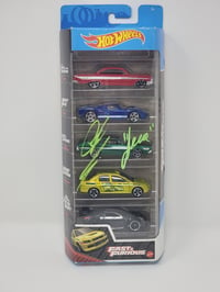 Image 1 of HOT WHEELS "Fast and Furious" 5-pack  -- AUTOGRAPHED 