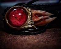 Image 16 of Crimson Oracle Snaggletooth Pendant OOAK