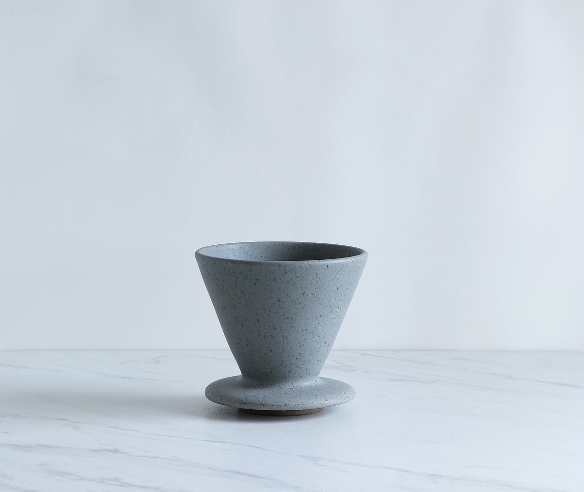 Image of Coffee pour over set, glazed in Gray