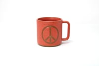 Image 1 of Peace Mug - Coral, Speckled Clay