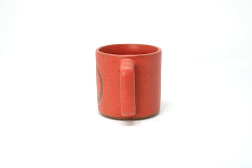 Image of Peace Mug - Coral, Speckled Clay