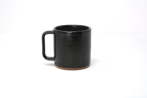 Image of Peace Mug - Charcoal, Speckled Clay