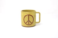 Image 1 of Peace Mug - Lemon Creme, Speckled Clay