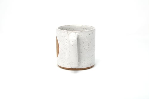 Image of Moon Mug - Alabaster, Speckled Clay
