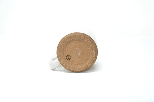 Image of Moon Mug - Alabaster, Speckled Clay