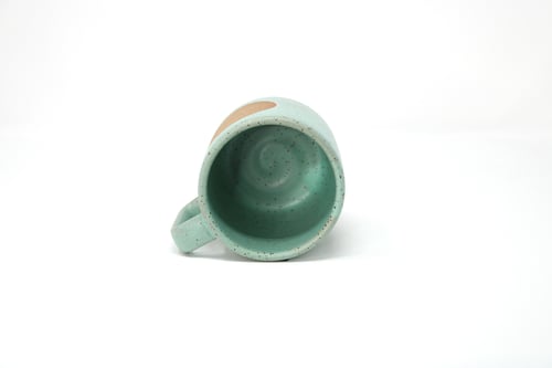 Image of Moon Mug - Seafoam, Speckled Clay