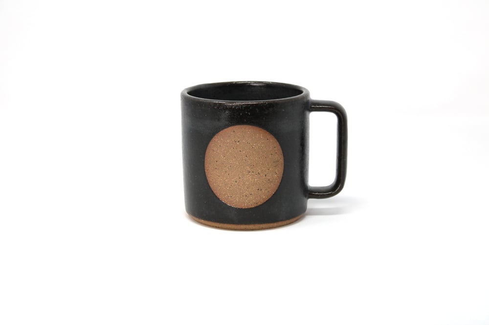 Image of Moon Mug - Charcoal, Speckled Clay