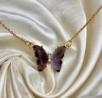 Dark Purple Crystal Necklace 
