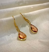 Pink Pendant Earrings 