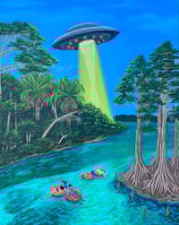 Image 2 of “Rainbow River UFO” Print