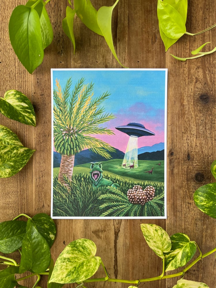 Image of “Jurassic UFO” Print