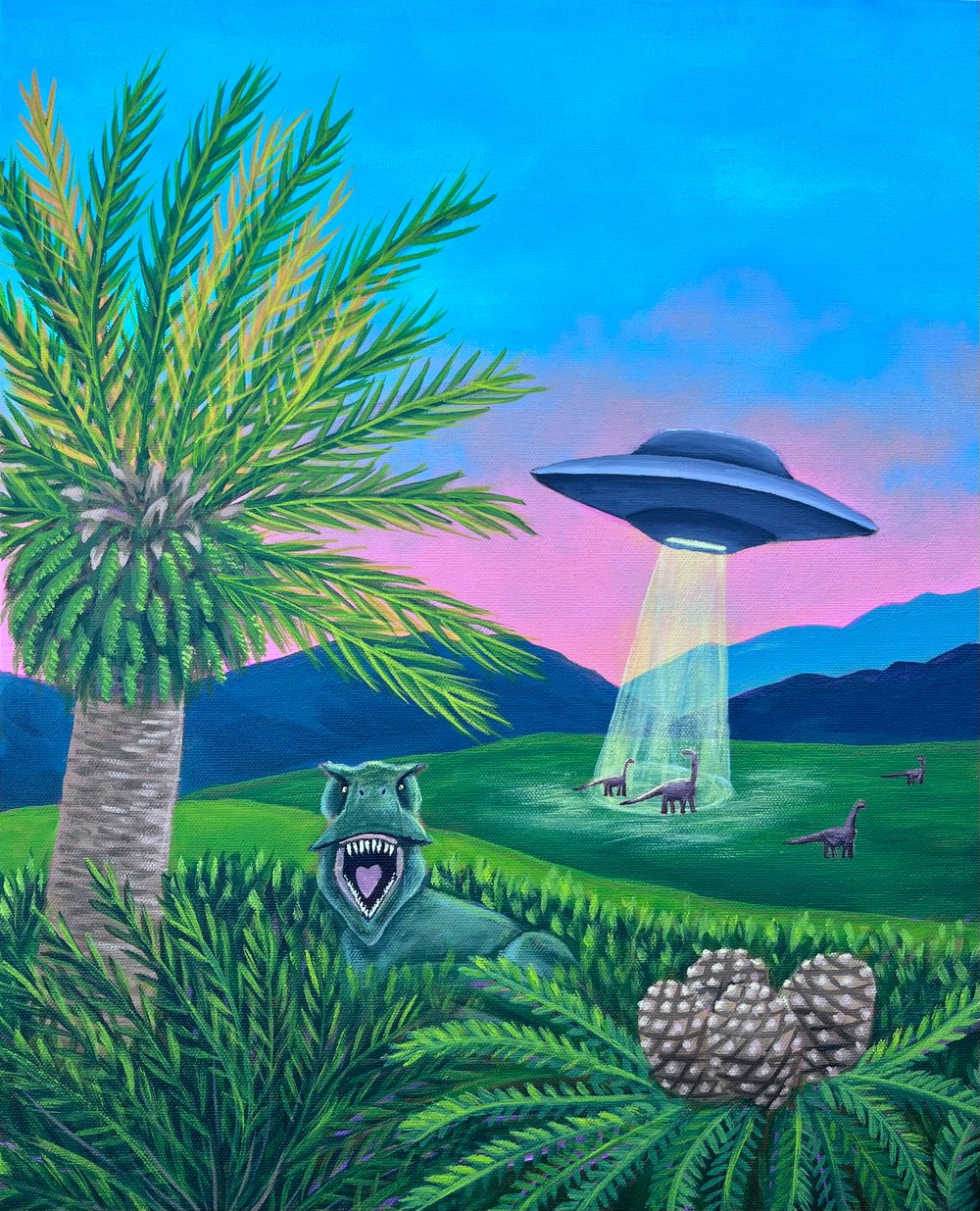 Image of “Jurassic UFO” Print