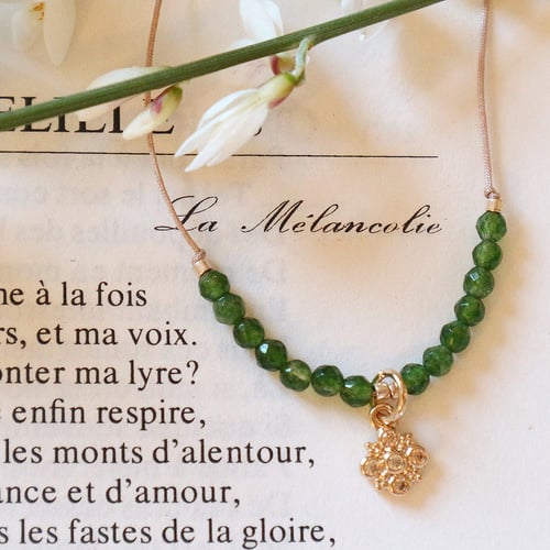 Image of Bracelet un voeu en agate verte