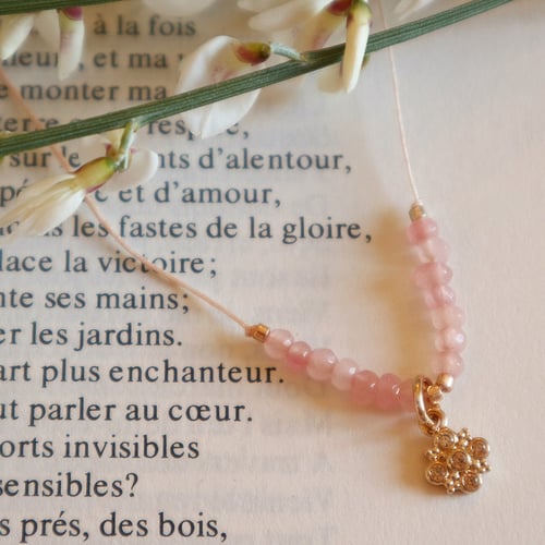 Image of Bracelet un voeu en quartz rose