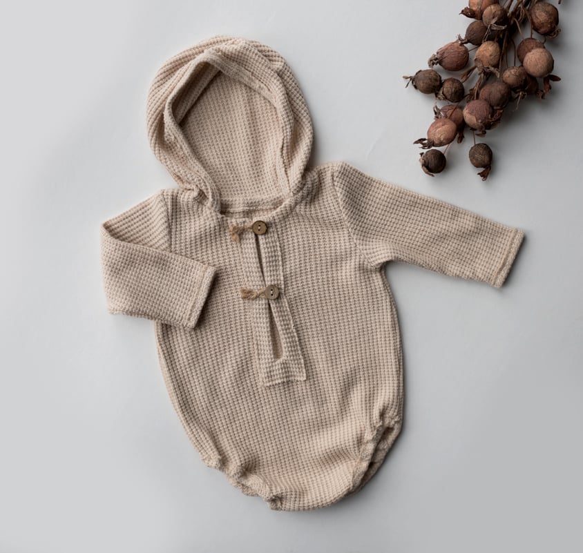 Image of Lotus Hooded Romper (3 colours)